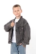 Дитяча джинсова куртка для хлопчика NoBrand 128 Сірий (p-20939-252463) - зображення 3
