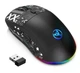 Ігрова бездротова миша HXSJ T90 (2.4G, Bluetooth, USB). З підсвічуванням та акумулятором Black - изображение 1