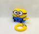 Силіконовий 3D чохол Minions Міньйон з шнурком-кільцем для Airpods 4 - изображение 1