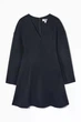 Сукня жіноча COS v-neck double-faced wool dress 1139208001 Eur 44 Синій - изображение 5