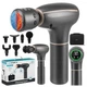 Массажный пистолет Isomedix Pro Ultra Vibration 27308 30 уровней, подогрев и охлаждение, 7 насадок - изображение 1