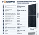 Солнечная батарея Tongwei 640 Вт TWMNH-66HD640W Bifacial двухсторонняя N-type - изображение 2