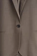 Блейзер жіночий COS twill single-breasted blazer 1294894002 Eur 38 Коричневий - зображення 7