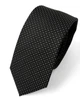 Класична краватка чорна у білу крапку - зображення 1