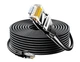 Патч-корд SAMZHE WD6250 Cat 6 екранований 1 Гбіт/с 25 м Чорний - зображення 1