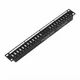 Патч-панель SAMZHE 19" 24 порта Cat 5e STP порожня телефонна (BL002) - изображение 1