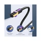 Патч-корд 1m S/FTP cat 7 RJ-45 black Vention (ICDBF) - зображення 2
