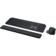 Комплект (клавіатура + миша + килимок) Logitech MX Keys for Business UA Graphite + Desk Mat Studio Series Mid Grey (MX920-010933) [176476] - зображення 3