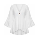 Жіноча блуза вільного крою BantyBlouse, біла, розмір S-M - зображення 1