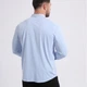 Класична чоловіча сорочка з довгим рукавом SlimFit, блакитна, розмір XL/2XL - зображення 5