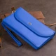 Женский клатч ST Leather из натуральной кожи синий с отделениями для купюр, телефона, документов и карт 71132 - изображение 9