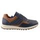 Мужские кроссовки Casual azul (1787_43) синяя с коричневым кожа - изображение 1