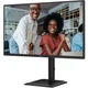 TFT 27" AOC , IPS, 120Hz, VGA, HDMI, DP, USB-hub, HAS, Pivot, колонки, чорний (27E4U) - зображення 3