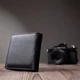 Женский кошелек ST Leather из натуральной кожи черный с внешней монетницей, отделениями для купюр и карт 71139 - изображение 10
