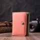 Женский кожаный кошелек ST Leather разноцветный вертикальный для карт тройного сложения с монетницей 55542 - изображение 6