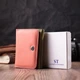 Женский кожаный кошелек ST Leather разноцветный вертикальный для карт тройного сложения с монетницей 55542 - изображение 8