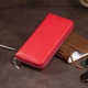 Женский кошелек-клатч ST Leather из натуральной кожи красный большой на молнии для карт и магните 20х10х2 см 56539 - изображение 8