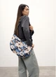 Женская сумка Sambag HOBO Dolly с принтом “Blue Flowers” модная повседневная сумочка 51908 - изображение 6