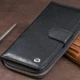 Вертикальне портмоне ST Leather з натуральної шкіри чорне унісекс на блискавці для карт та магніті для карток 56426 - зображення 11