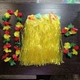 Костюм для гавайской вечеринки Желтый, гавайские леи, гавайская юбка 40 см, браслеты - изображение 2