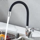 Смеситель кухонный Rubineta Flexy 33 BK с гибким изливом, черный с хромом - изображение 7