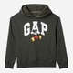 Подростковое теплое худи на флисе GAP 664555521 140 см Зеленое (1159845545) - изображение 1