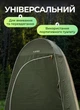 Туристическая палатка для душа 120x120x190 см автоматическая душевая кабина туалет для кемпинга с внутренним карманом хаки - изображение 2