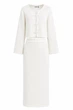 Костюм в'язаний з декоративними застібками KS004 2607547792110 L/XL Молочний - изображение 1