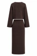 Костюм в'язаний з декоративними застібками KS004 2607547791410 L/XL Коричневий - изображение 5