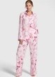 Пижама фланелевая с бантами Victoria's Secret Flannel Long Pajama Set XL розовый (7000429521QT6XL.R) - изображение 1