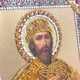 Ікона "Ярослав Мудрий" на склі в білій рамі - зображення 3