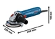 Кутова шліфмашина Bosch Professional PRO GWS 12-125 1200 Вт 11000 об/хв 125 мм з додатковою рукояткою (06013A6101) - зображення 2