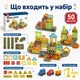 Магнитный конструктор детский Magnet Blocks "Стройка" для мальчика 50 деталей (конструктор на магнитах) (HD169A) - изображение 6