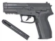 Пневматичний пістолет Borner 2022 4.5мм — копія Sig Sauer SP2022 з планкою Weaver - изображение 6