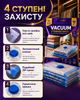 Набор вакуумных пакетов 16 шт,40×60 см-8 шт,50×70 см-4 шт,60×80 см-2 шт,80×100 см-2 шт с насосом для переезда и путешествий, хранения одежды, вещей,в шкафу, гардеробной и сезонной смены гардероба, вакуумные с клапаном и зип-замком - изображение 2