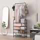Підлогова вішалка для одягу 178х60х26см, Clothes Rack Up, Чорна - изображение 2