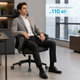 Компьютерное офисное кресло OfficePro Delicate OC690BR эргономичное PVC Brown - изображение 12