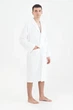 Халат махровый unisex Lotus Home - Basic Line white 3XL - изображение 4