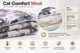 Одеяло Руно зимнее полуторное 140х205 с добавлением овечьей шерсти Cat Comfort Wool (Р321.52ПШУ_Cat Comfort Wool) - изображение 5