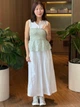 Юбка миди летняя женская Uniqlo 409014594 M Белая (1161960288) - изображение 9