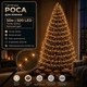 Светодиодная гирлянда Роса с блоком 50 м 500 LED Теплый белый свет Зеленый провод - изображение 1
