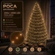 Светодиодная гирлянда Роса с пультом 200 м 2000 LED Теплый белый свет Зеленый провод - изображение 1