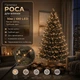 Светодиодная гирлянда Роса с блоком 10 м 100 LED Теплый белый свет Серебристый провод - изображение 1
