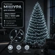 Світлодіодна гірлянда Мішура з флеш-ефектом 30 м 1000 LED Холодне біле світло Сріблястий дріт - зображення 1