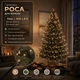 Светодиодная гирлянда Роса с блоком 10 м 100 LED Теплый белый свет Зеленый провод - изображение 1