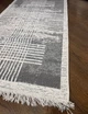 Килимок 80x200 см безворсовий і двосторонній сірий з геометричним візерунком - зображення 4