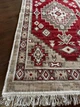 Бавовняний килим 120×180 см безворсовий та двосторонній червоний - зображення 1