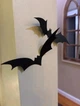 Набор летучих мышей 4 шт Halloween маленький декор на стену или потолок для квартиры, дома, кофеень, офисов | маленькие летучие мыши Хэллоуин - изображение 3