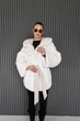 Екошуба двостороння UF-Fashion N83V 48 білий - зображення 1