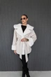 Екошуба двостороння UF-Fashion N83V 48 білий - зображення 2